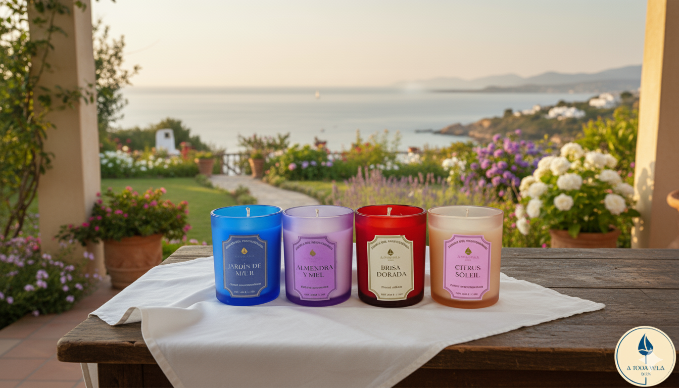 Velas perfumadas artesanales de cera de soja 100% natural y pet friendly, hechas a mano en Barcelona.Velas perfumadas