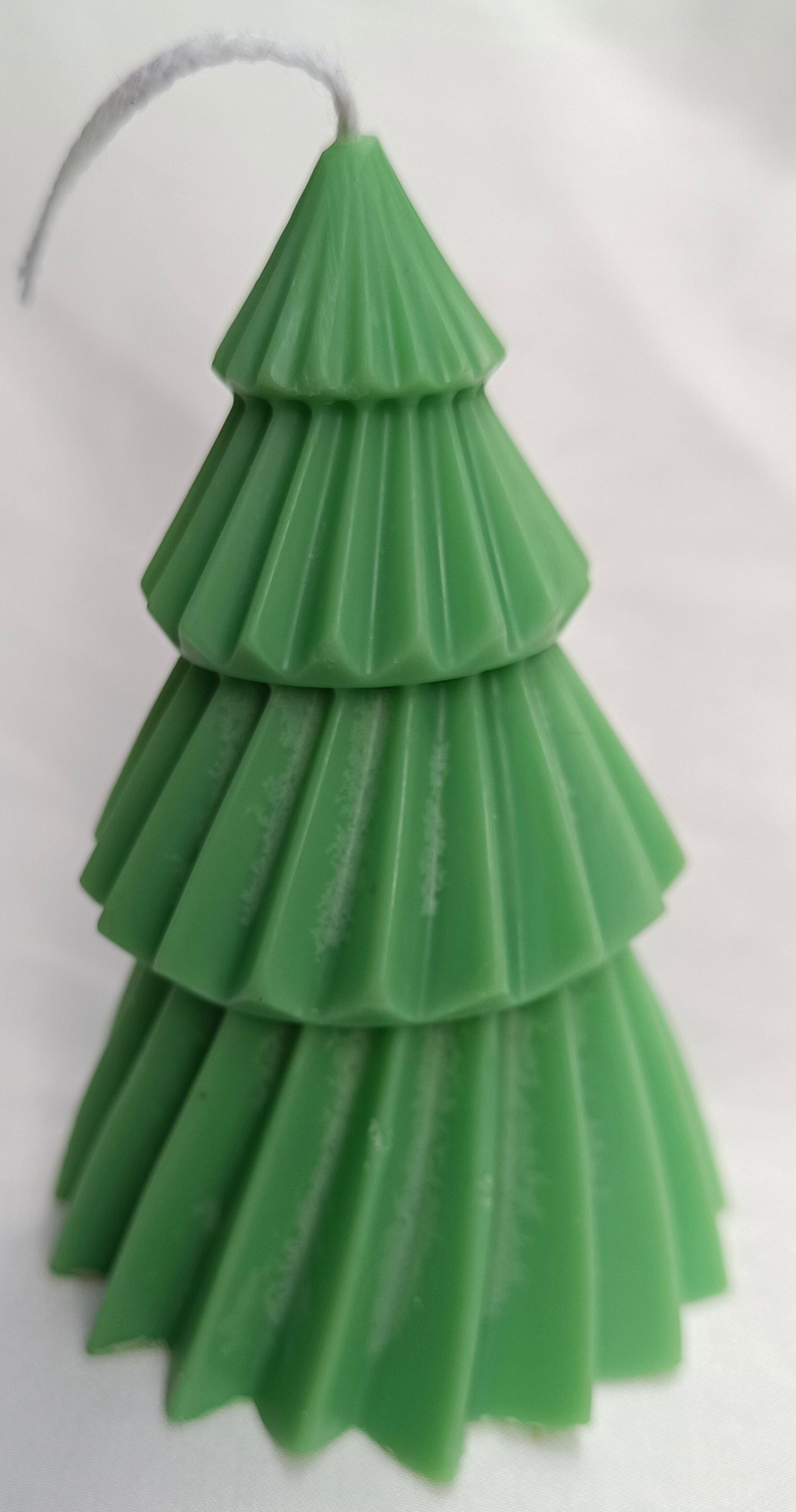 Vela Artesanal "Árbol de Navidad" Verde