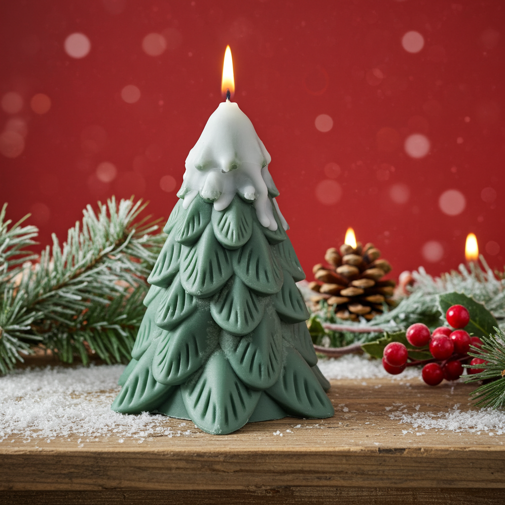 Pack" Estrella de Navidad" (5 Velas Escultóricas) — Colección de Lujo y Aroma Personalizado.