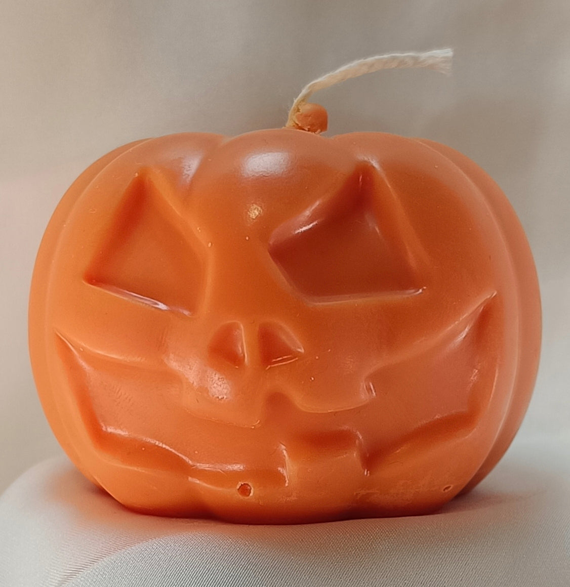 Vela Artesanal de Halloween "Calavera Calabaza"