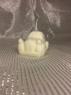 Vela artesanal de coche para tarta de cumpleaños.