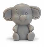 Vela Elefante infantil de cera. Escultura de lujo 100% ecológica, ideal para decoración de baby shower y regalo de cumpleaños temático.
