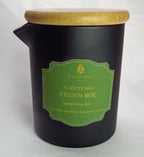 Vela de masaje de lujo 'Satori no Kō' de la colección Yūgen, para un ritual nocturno con sándalo, incienso japonés y mirra.