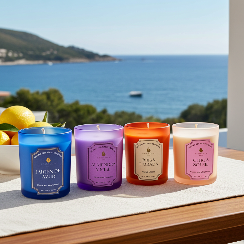 Vela Perfumada Almendra y Miel Lujo | Aroma Gourmand Mediterráneo