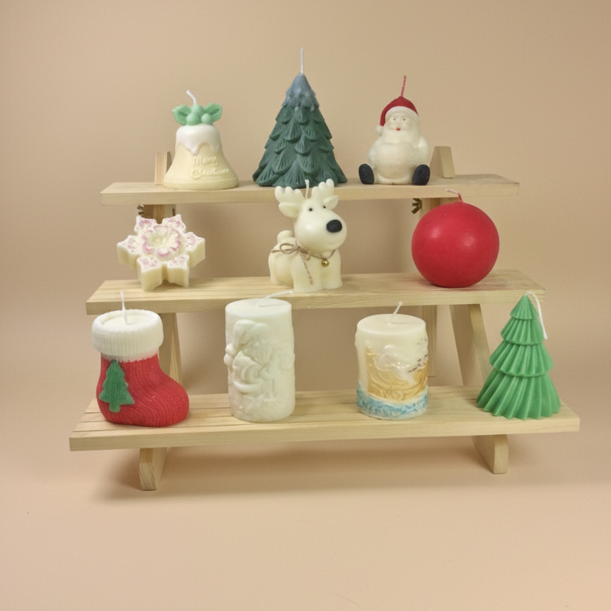 Pack "Sinfonía Navideña" (10 Velas Escultóricas)