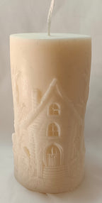 Vela Artesanal de Halloween "La Parca con Guadaña"