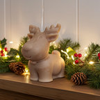 Vela Artesanal "Reno de Navidad"