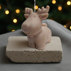 Vela Artesanal "Reno de Navidad"