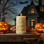 Vela Artesanal de Halloween "Monstruo Cíclope"