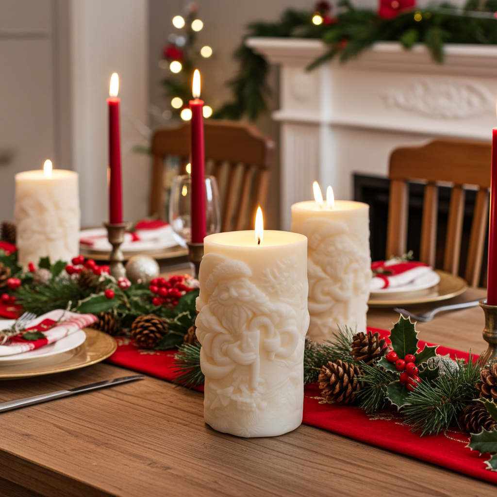 Pack "A Toda Luz" - Set Premium de 20 Velas Escultóricas de Navidad