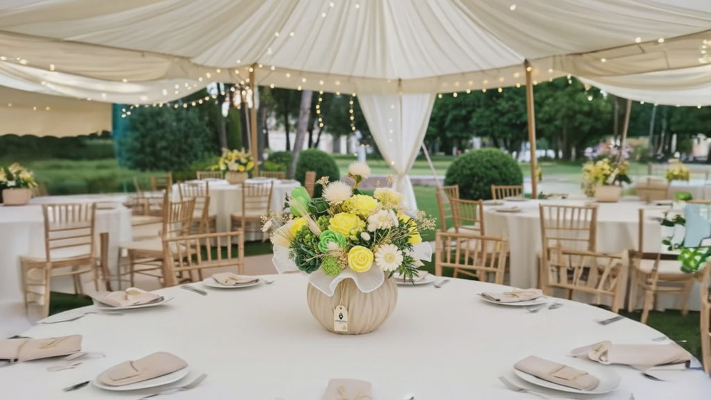 Centro de Mesa Sostenible de Cera "Malta"